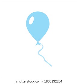 Balloon Flat Icon Color Design Vector Template Illustration