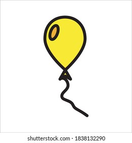 Icono plano de globo Icono de diseño de color Vector de plantilla Ilustración