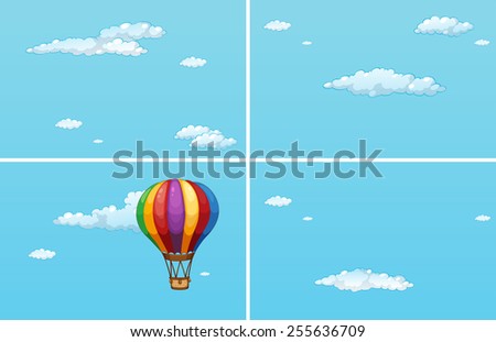 Similar – Image, Stock Photo round trip Sky Clouds