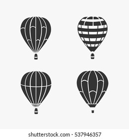 Balloon Flying Vector Set