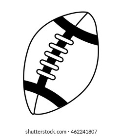 balloon football american sport vector illustration icon design