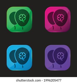 Icono de botón de cuatro colores