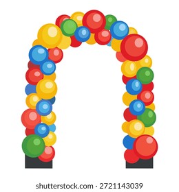 Ilustração do projeto do vetor da porta do balão.