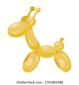 Balloon giraffe vector icon.Cartoon vector icon isolated on white background balloon giraffe.