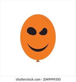 Ballon Halloween Icon Vektorlinie auf weißem Hintergrund Bild für Web, Präsentation, Logo, Symbol. 