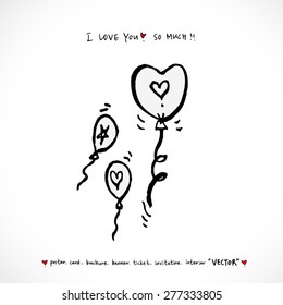 balloon / Hand drawn illustrations - vector