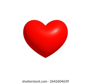 Balloon Heart Icon for Valentines Day, festive love emoji, romantic greeting card, sweet celebration sticker, fun party message, cute couple chat and joyful design. Vector Illustration.
