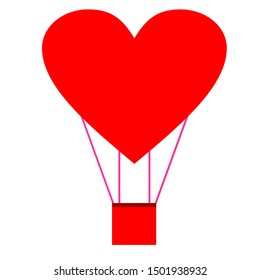 Balloon Heart Love Design Illustration