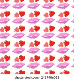 Balloon Heart Pattern Background Valentines day