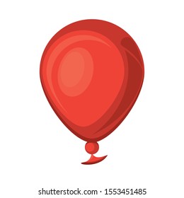 balloon helium float isolated icon vector illustration design