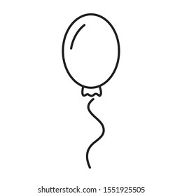 balloon helium floating isolated icon vector illustration design