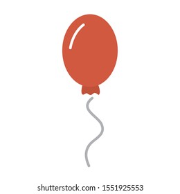balloon helium floating isolated icon vector illustration design