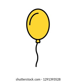 balloon helium isolated icon