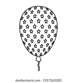balloon helium with USA flag