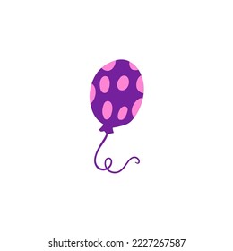 Balloon. Holiday element. Vector icon, flat illustration