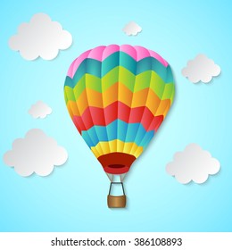Balloon Hot Air and Clouds