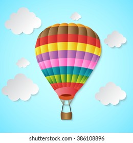 Balloon Hot Air and Clouds