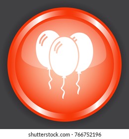 balloon icon 3d, for Internet icon and application icon. Vector eps 10.