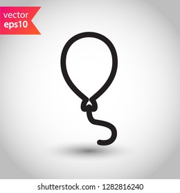 Balloon icon. Air ball flat symbol. Helium balloon vector sign. EPS 10