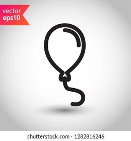 Balloon icon. Air ball flat symbol. Helium balloon vector sign. EPS 10