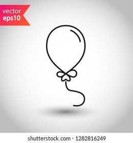 Balloon icon. Air ball flat symbol. Helium balloon vector sign. EPS 10