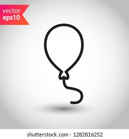Balloon icon. Air ball flat symbol. Helium balloon vector sign. EPS 10
