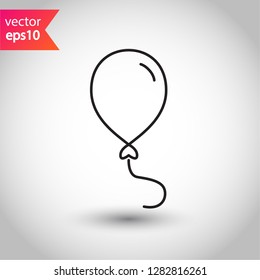 Balloon icon. Air ball flat symbol. Helium balloon vector sign. EPS 10