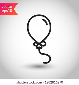 Balloon icon. Air ball flat symbol. Helium balloon vector sign. EPS 10