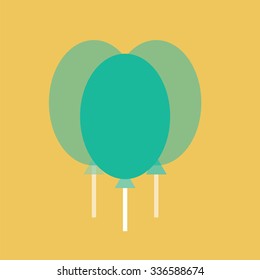 Balloon icon. Birthday, party icon.