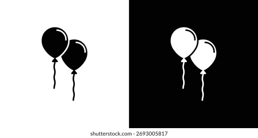 Icono de globo. El Vector de silueta negro