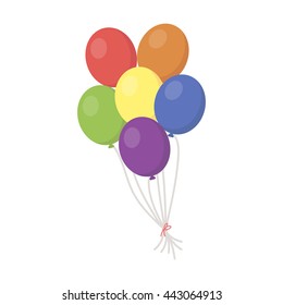 Balloon icon cartoon. 