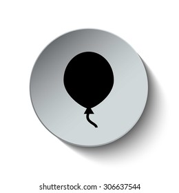 Balloon icon. Celebration and Party icon. Button. EPS10. Illustration