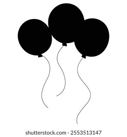 Balloon Icon for Celebrations and Party Themes