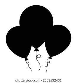 Balloon Icon for Celebrations and Party Themes