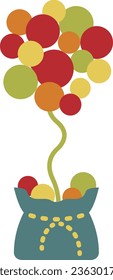 balloon icon, christmas icons, christmas elements, vector icons for holidays, flat christmas icons, vector icons of winter holidays