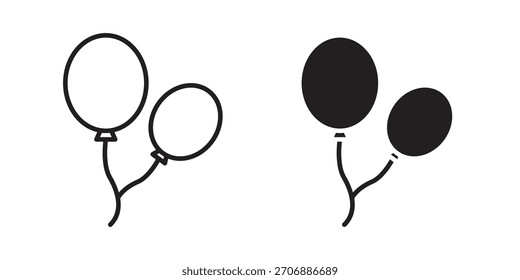 Balloon icon collection. modern simple icons for web