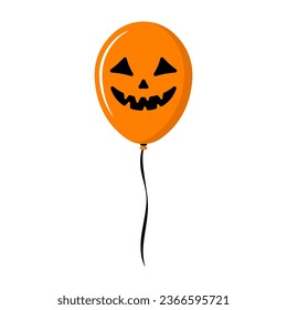 Balloon icon. Colored silhouette. Front view. Vector simple flat graphic illustration. Isolated object on a white background. Isolate.
