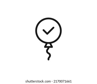 Concepto de icono de globo. Pictograma de infarto único editable de primera calidad perfecto para logotipos, aplicaciones móviles, tiendas en línea y sitios web. Símbolo vector aislado en fondo blanco. 
