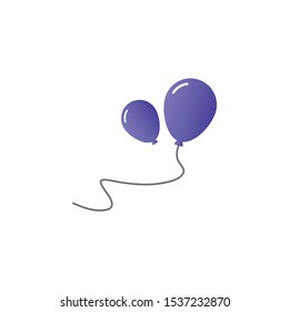 Balloon icon design template vector isolated illustration