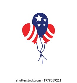 Plantilla de diseño de icono de globo de globo vectorial ilustración aislada