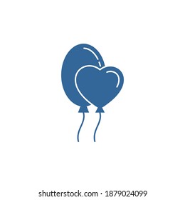 Balloon icon design vector template, Party supplies design concept, Icon symbol, Illustration