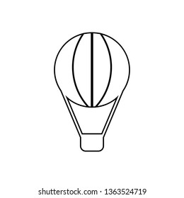 Balloon icon. Element of transport for mobile concept and web apps icon. Outline, thin line icon for website design and development, app development