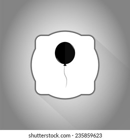 Balloon icon. Flat design style. Made in vector illustration