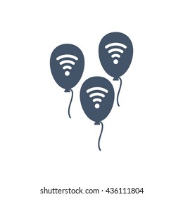 balloon Icon, flat design style