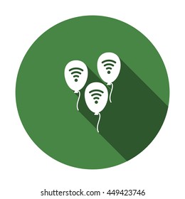 balloon Icon, flat design style