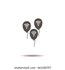 balloon Icon, flat design style