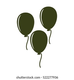 balloon Icon, flat design style