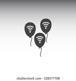 balloon Icon, flat design style