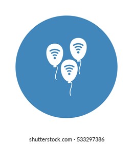 balloon Icon, flat design style