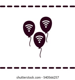 balloon Icon, flat design style